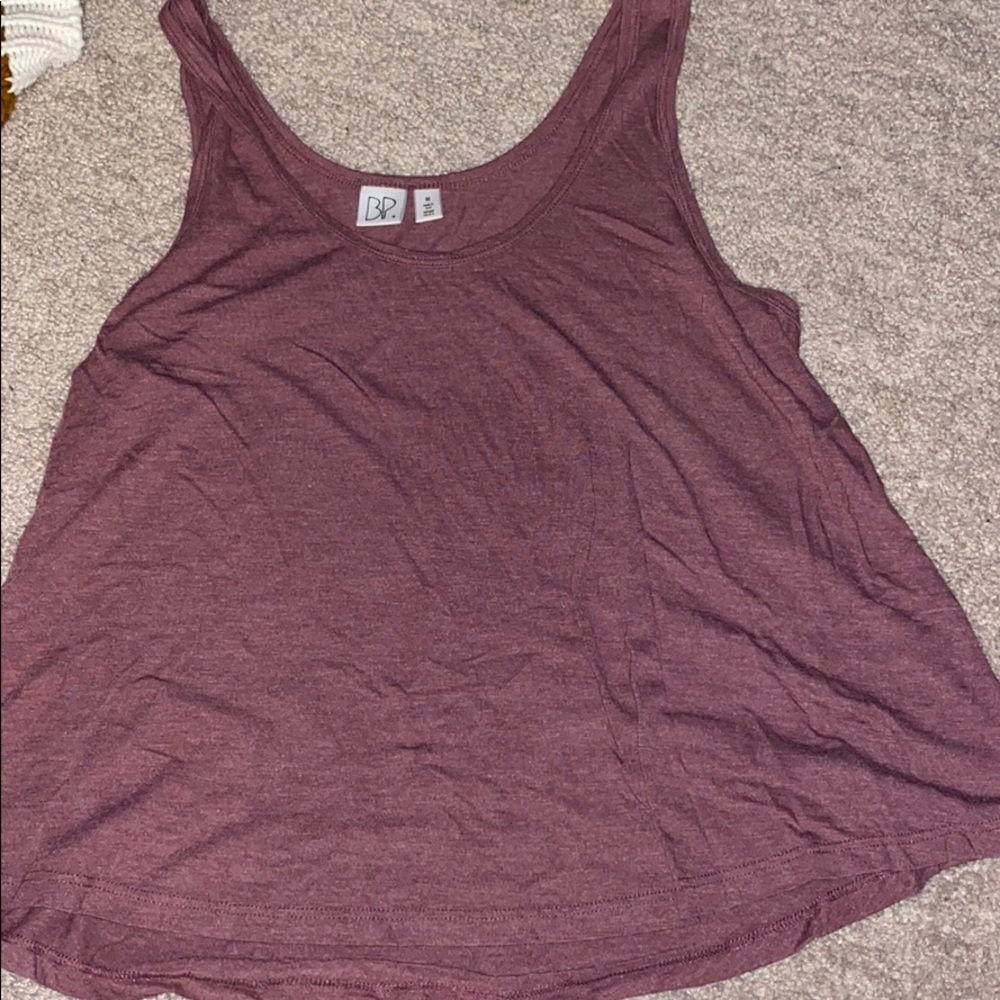 Silky burgundy tank top